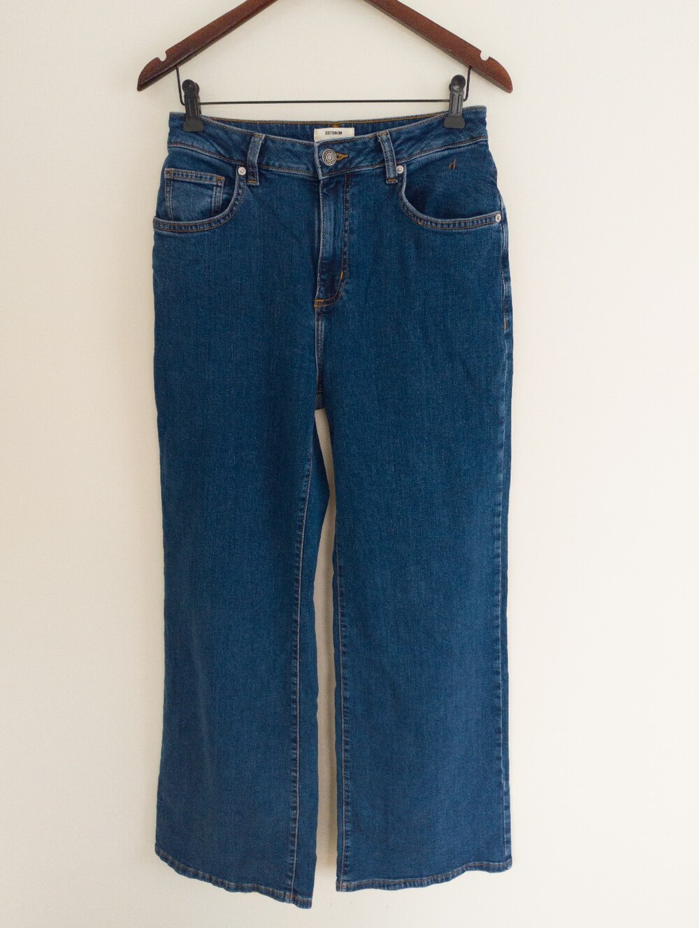 Cotton On Curvy Wide Leg Jeans High Rise Blue Size 30